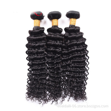 Brazilian wholesale raw weave bundles human hair pieces for black women virgin deep wave